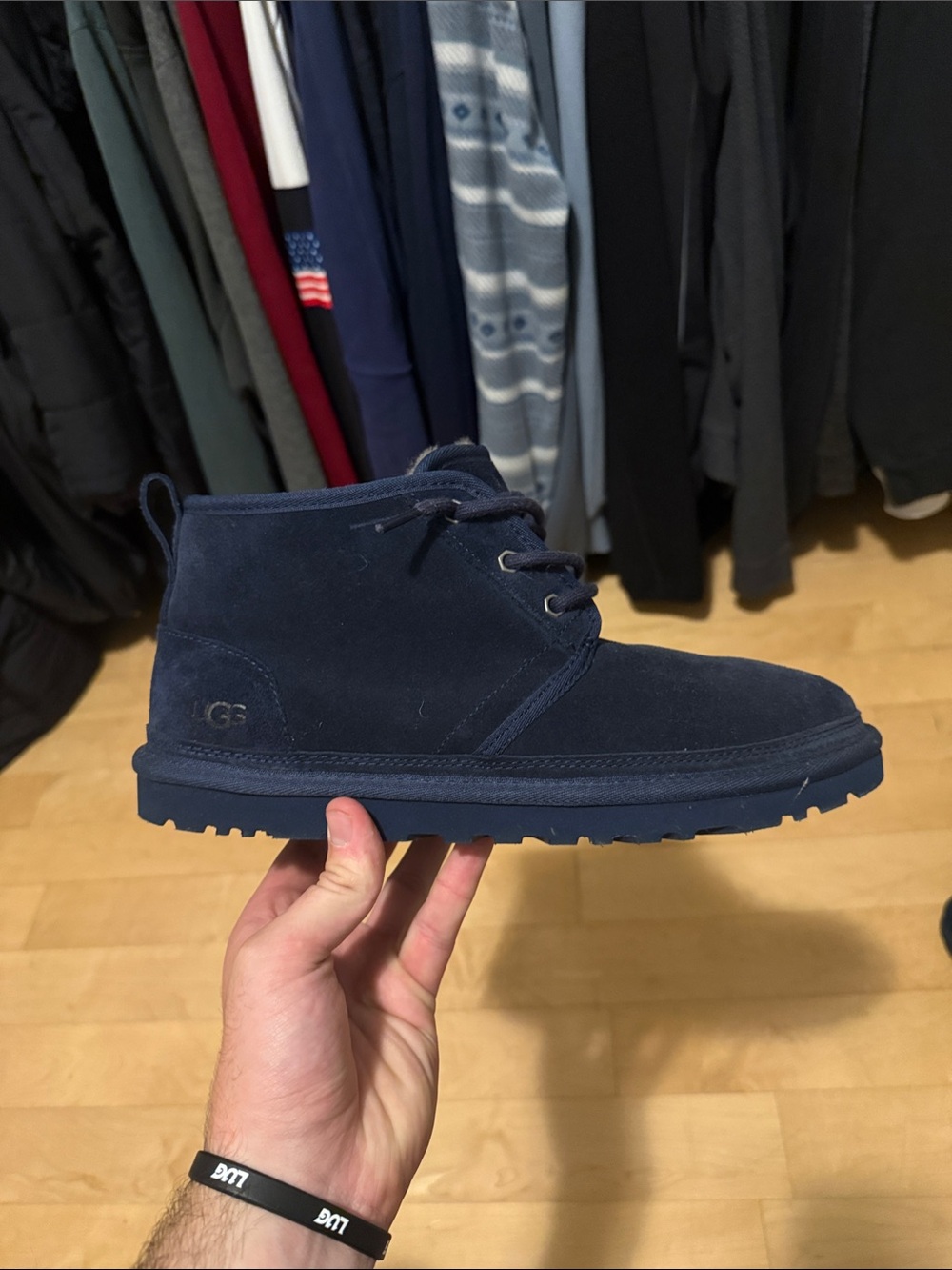 UGG Men's Navy Suede Chukka Boot